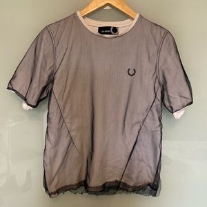 raf simons x Fred perry mesh t shirt